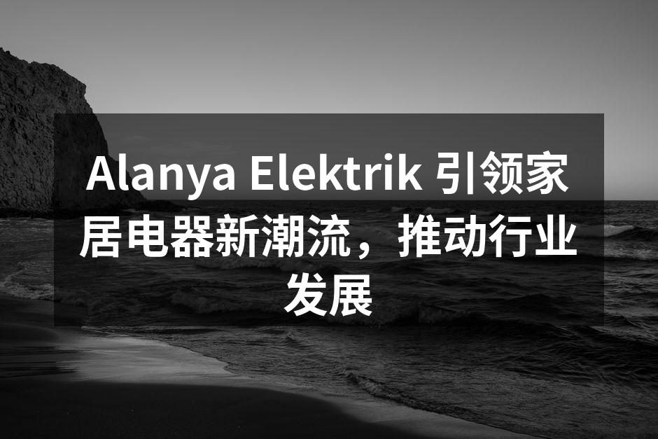Alanya Elektrik 新产品展示